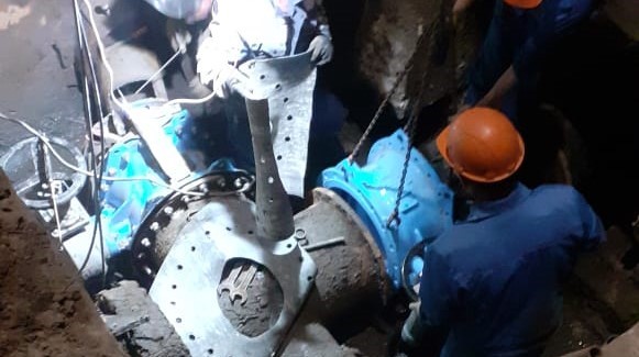 Запущен в работу новый участок водопровода по ул.Тархова