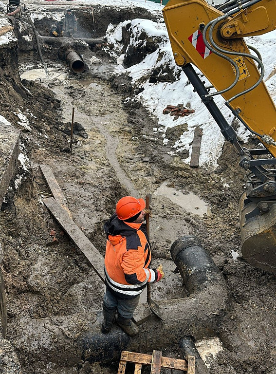 О работах по перекладке участка водопровода d500 мм по ул. Огородная